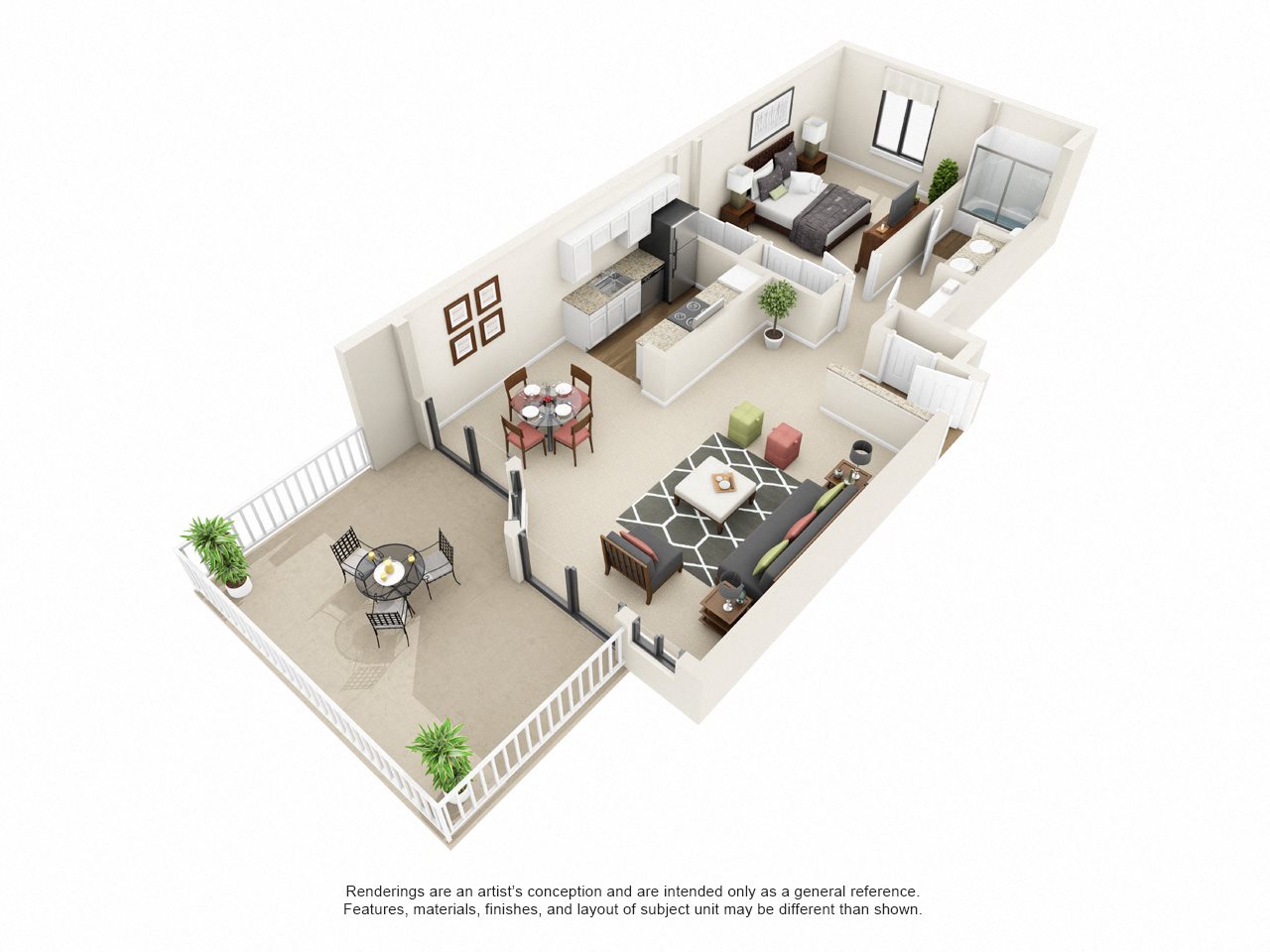 Vercanta Pleasanton | 1x1 Floorplan Vercanta Pleasanton | 1x1 Floorplan